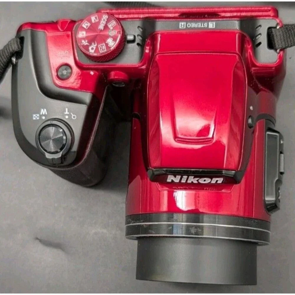 Nikon Coolpix B500 Digital Camera Red 16.0MP 40X Wide Optical Zoom
